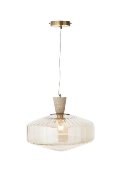 Mudo Home Solın Tekli Sarkıt Avize 40x40x80 Cm Krem