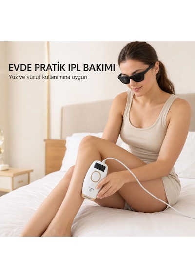 Lexroo W-1096 Ipl Lazer Epilasyon Cihazı, 999.999 Atım, 5 Enerji Seviyesi, Otomatik Ve Manuel Mod