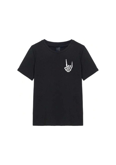 Hazego Erkek Baskılı Oversize T-shirt - Siyah