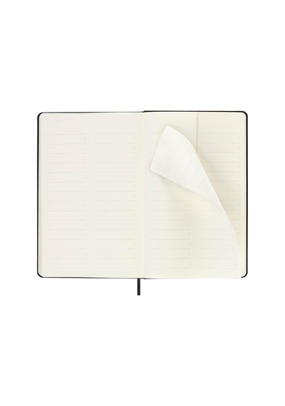 Pro 12 Ay 2025 Haftalık Dikey Planlayıcı, Sert Kapak, Büyük 5" X 8.2" , Siyah, 288 Sayfa Çok Renkli