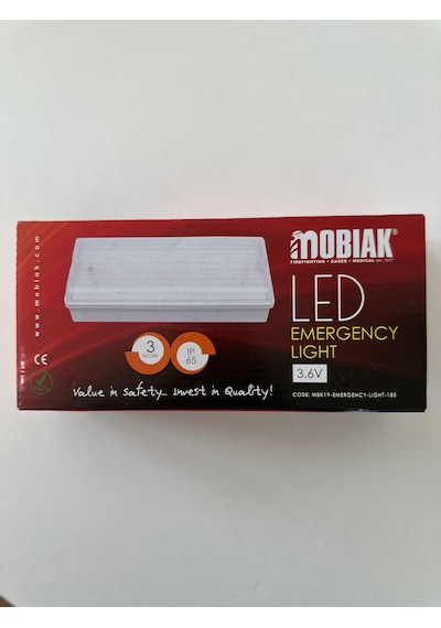 Mobıak - Led Acil Aydınlatma Armatürü - Avrupadan İthal, Ce, Rohs Şeffaf
