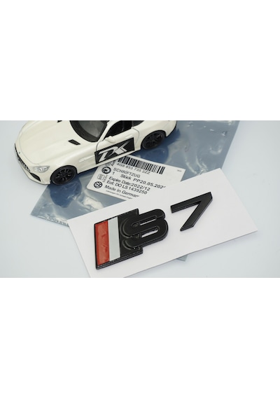 Dk Tuning S7 Siyah Gri Kırmızı 3m Bagaj Logo Audi İle Uyumlu