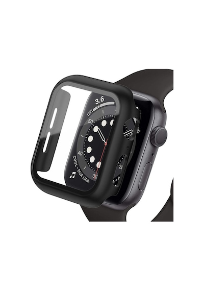 Watch Ultra 49mm Camlı Kasa Ekran Koruyucu - Siyah Diğer