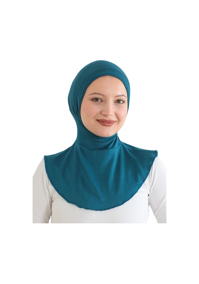 Modish Group Kadın Boyunluklu Hijab Tesettür Pratik Spor Bone - Sarı Turkuaz