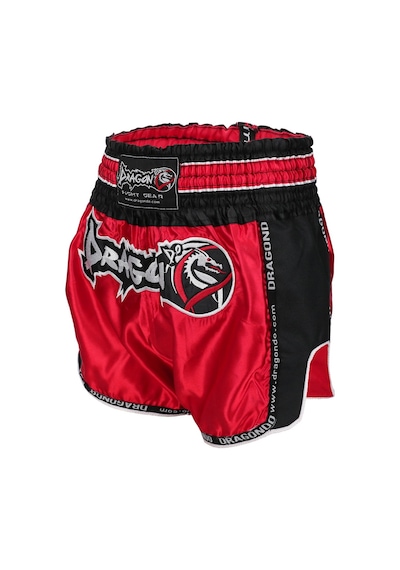 Dragondo Mt3075 Retro Neo Muaythai Şortu Kırmızı Retro Muay Thai Şort Kırmızı