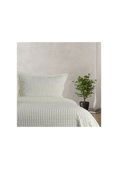 Merinos Modern Line Tek Kişilik Yatak Örtüsü Takımı - Kemik Bej