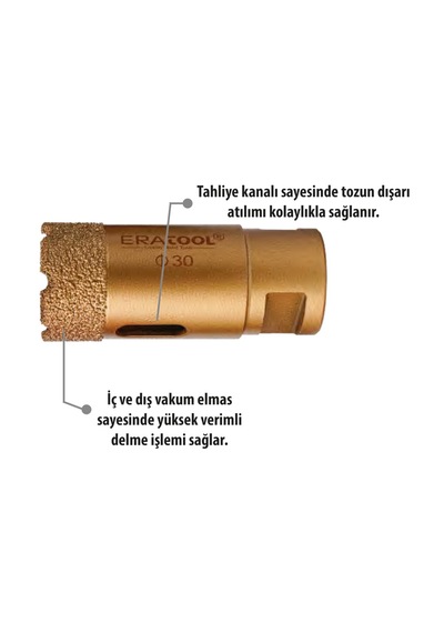 Eratool Mermer Granit Panç 12mm M14 Era55883 Eratool