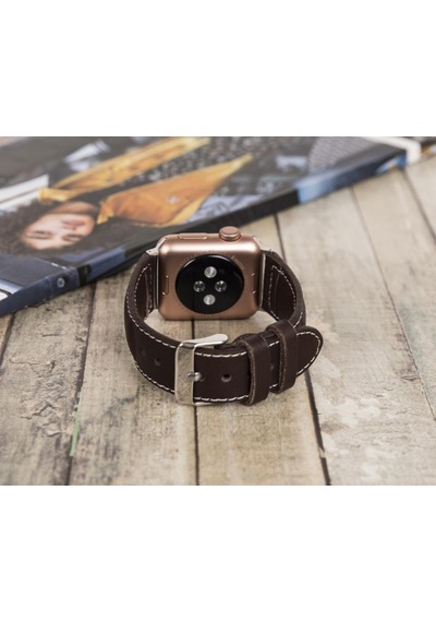 Bouletta Apple Watch Uyumlu Deri Kordon 42-44-45mm Nm4-as3 Kahve