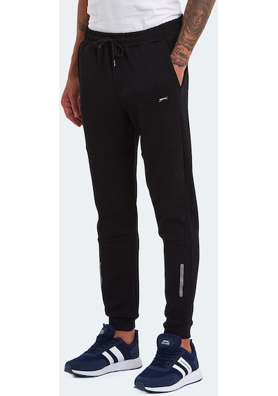 Slazenger KOX I Erkek Cepli Dar Paça Siyah Eşofman Altı