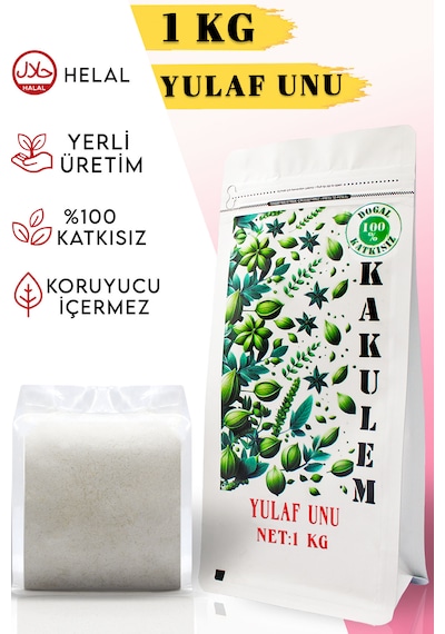 Kakulem Yerli Tohum Tam Yulaf Unu 1 KG