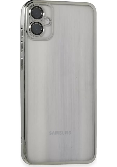 Newface Samsung Galaxy Uyumlu, A05 Kılıf Razer Lensli Silikon - Gümüş