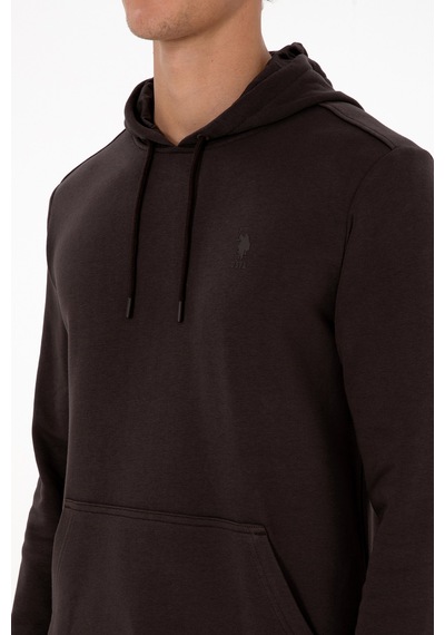 U.S. Polo Assn. Erkek Koyu Kahverengi Basic Sweatshirt 50313720-VR084 U.S. Polo Assn. Erkek Koyu Kahverengi Basic Sweatshirt 50313720-VR084