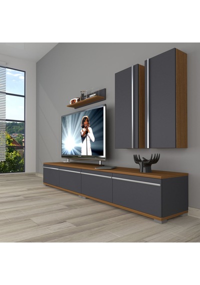 Decoraktiv Eko 5200t Mdf Tv Ünitesi Tv Sehpası - Ceviz Antrasit Ceviz - Antrasit Decoraktiv Eko 5200t Mdf Tv Ünitesi Tv Sehpası - Ceviz Antrasit Ceviz - Antrasit