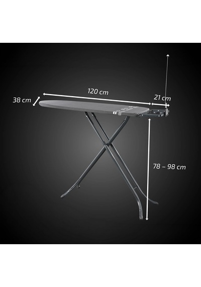 Leifheit Air Board Ütü Masası Siyah 120x38 Cm Renkli