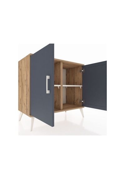 Hyperion Şifonyer 2 Raflı 2 Kapaklı 88x44x80 Çam-antrasit/aytaşı Antrasit/aytaşı Hyperion Şifonyer 2 Raflı 2 Kapaklı 88x44x80 Çam-antrasit/aytaşı Antrasit/aytaşı