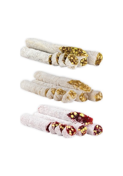 Arı Lokumları Antep Fıstıklı - Fındıklı - Narlı Karışık Rulo Lokum 500 G
