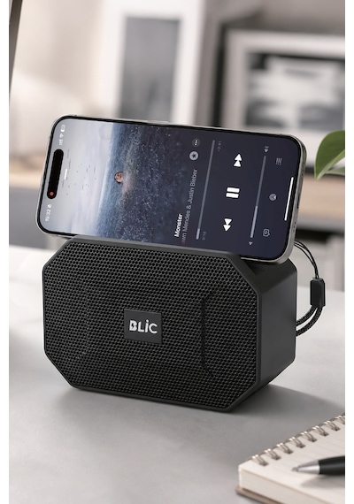 Blic Bls-89 Bluetooth 5.4 Taşınabilir Hoparlör Mavi 6w Rms, Telefon Standlı, Usb Ve Tf Kart Destekli