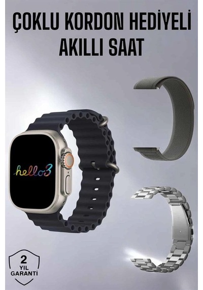 Mey İthalat Akıllı Saat Yeni Nesil Bluetooth Bağlantılı Uyku Sağlık Takibi Gps Ve Nfc Uyumlu