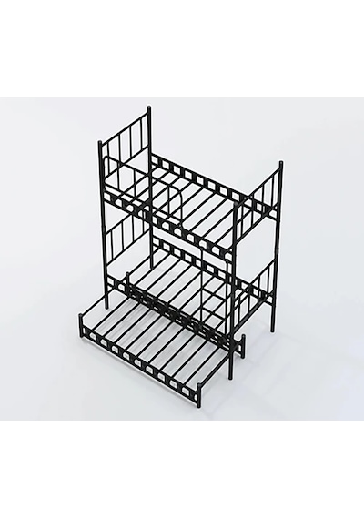 Zambak Yavrulu Genç Çocuk Odası Metal Ranza Ve Karyola - 90 X 200 Cm - Siyah 90 x 200 Zambak Yavrulu Genç Çocuk Odası Metal Ranza Ve Karyola - 90 X 200 Cm - Siyah 90 x 200