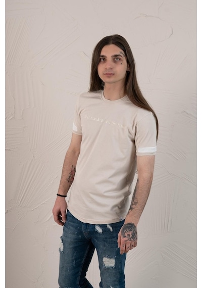 Slimfit Baskılı Sıfır Yaka Erkek Penye T-Shirt (538009215)