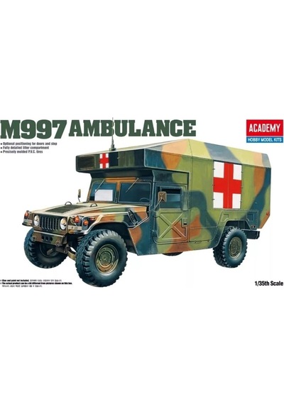 Academy 13243 1/35 M997 Maksi Askeri Ambulans, Plastik Model Kiti-59177