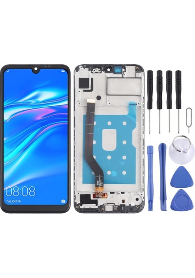 Huawei Uyumlu Y7 2019 Lcd Ekran Dokunmatik Full Çıtalı