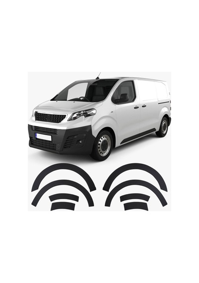 Peugeot Expert Citroen Dispatch Spacetourer 2017+ Uyumlu Çamurluk Dodik Seti 8 Parça Abs Mat