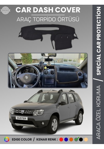 Dacıa Duster 2015 + Torpido Örtüsü Ön Göğüs Koruma Torpido Koruma Çatlamayı Engeller Tam Uyum - 738 Stiloto