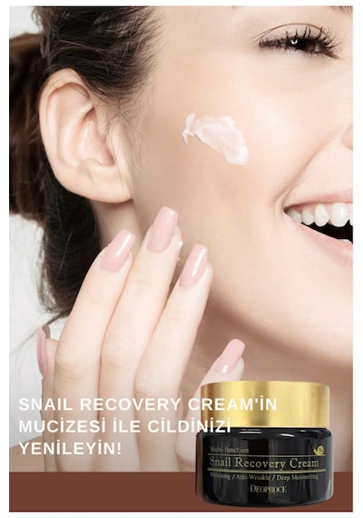 Salyangoz Müsini Içeren Aydınlatıcı Ve Kırışıklık Karşıtı Premium Yüz Bakım Kremi 30ml