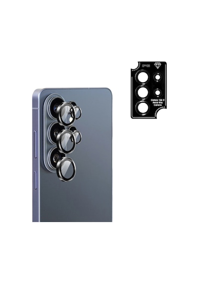 Samsung Galaxy Uyumlu S26 Ultra İçin Ipg Prolens Kamera Lens Koruyucu Alüminyum Cd Çerçeveli, Kırılmaz Cam Siyah