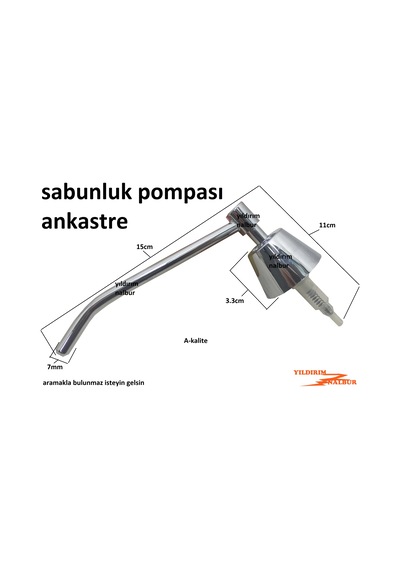 Tema Sıvı Sabunluk Pompası Ankastre Tipi Vidalı Tezgah Altı Sabun