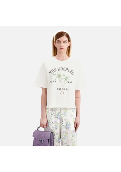 The Kooples Kadın Ekru T-shırt Beyaz