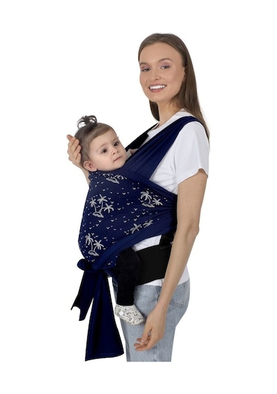 Sevi Bebe Destekli Giymeli Sling Art-571 Lacivert Çok Renkli