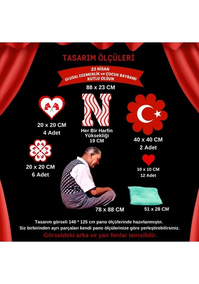 23 Nisan Hatırası Pano Süsü 01