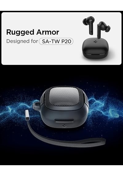 Tws P20 Kulaklık Kılıfı Ekstra Dayanıklı Kılıf Rugged Armor Hava Kanalı Teknolojisi Askeri Sınıf Koruma Çift