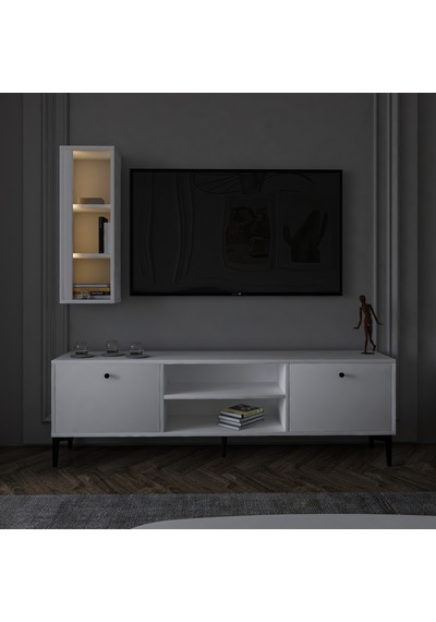 Bien Işıklı Tv Ünitesi Beyaz Bien Işıklı Tv Ünitesi Beyaz