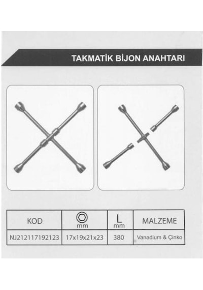 Beyaztuning Takmatik 1.Sınıf Döküm Bijon Anahtarı 4'Lü