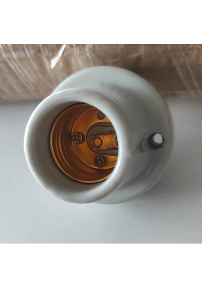 E27 Standart Porselen Duy - Yüksek Isı Dirençli Yanmaz Duy - 4a 250v Yıldız E27