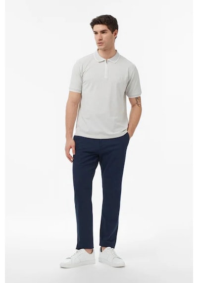 Nautica Erkek Gri Regular Fit Polo Yaka T-shirt-14598