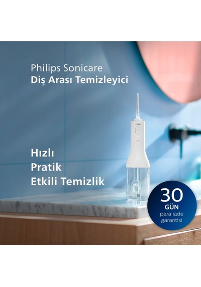 Philips Hx3801/11 Sonicare Şarjlı Diş Arası Temizleyicisi + Listerine Cool Mint