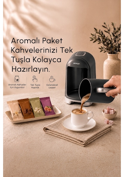 Emsan Kumda Türk Kahve Makinesi Black
