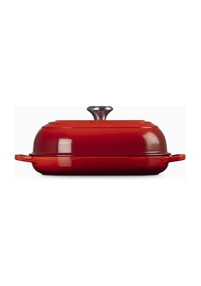 Le Creuset Oval Dökme Demir Ekmek Pişirme Tavası Kırmızı
