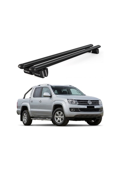 Pençe Volkswagen Amarok 2010-2022 Uyumlu Siyah Ara Atkı 135cm Port Bagaj Tavan Barı