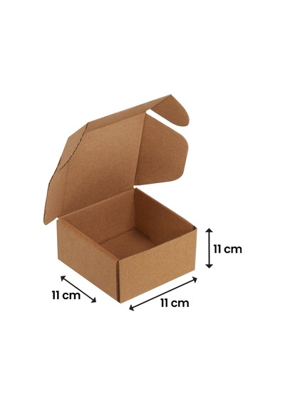 Packanya 11 x 11 x 11 - 25 Adet Kilitli E Ticaret Karton Kargo Kutusu