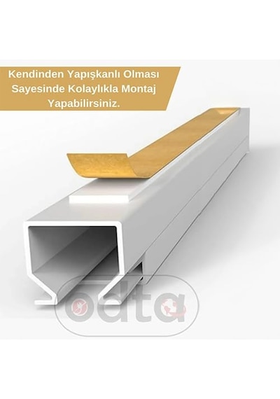 Odta 4 Metre 12x12mm Kendinden Yapışkanlı Kablo Kanalı 4m 10 Adet X 40cm Kablo Gizleyici