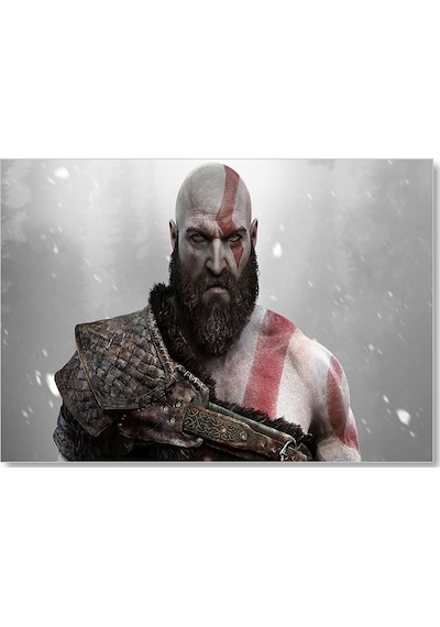 Cakasepetim God Of War Kratos Ahşap Mdf Tablo