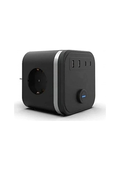 Termal Akım Korumalı Isıya Dayanıklı 3 Lü Duvar Tipi Priz 2x Usb 2x Typce 3680 W 11318708