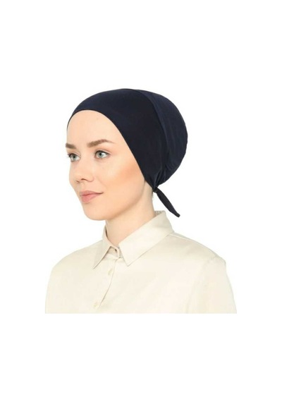 Melodi Scarf Fileli Dikişsiz Bone Lacivert Lacivert