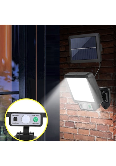 Jx-F56 Solar Güneş Enerjili Duvar Sokak Lambası Armatürü Sensörlü