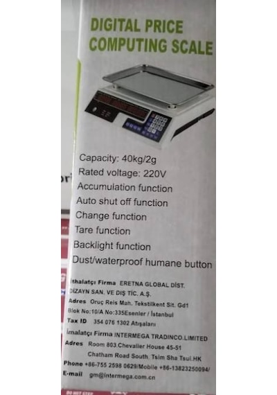Techfit Homre Manav Terazisi Dijital 40kg Ss5000 9728